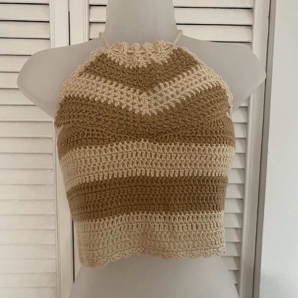 Crochet Halter Crop Top